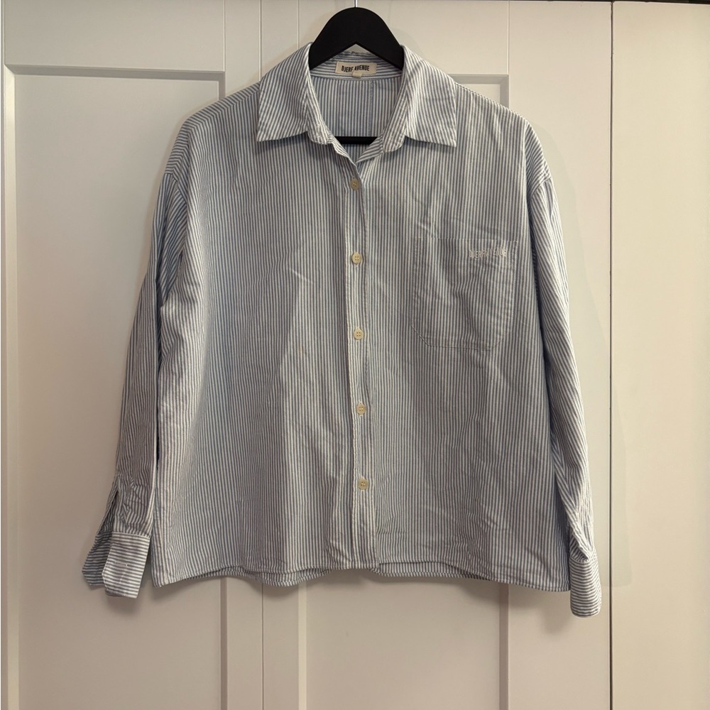 Djerf Breezy Top blue stripe